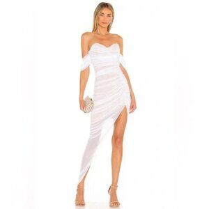 Nookie x REVOLVE Dita Mesh Gown in White Medium